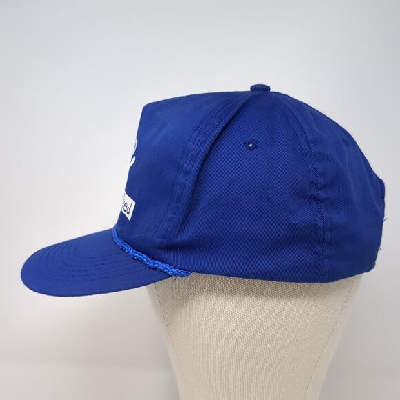 Intel Involved Snapback Hat Blue OS Adjustable Rope Suede Puff Promo Plus - Picture 3 of 9